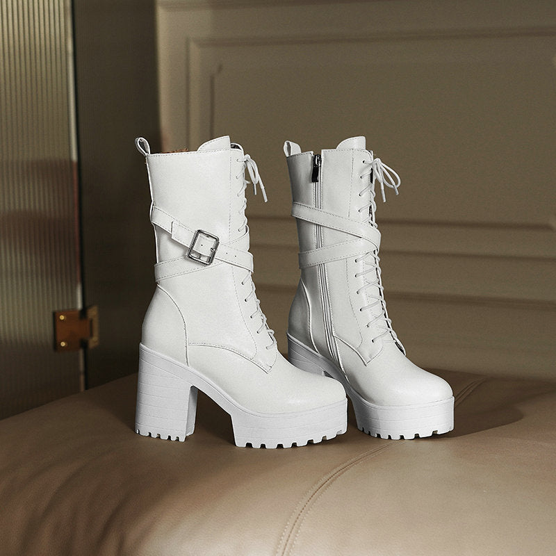 Women's Super-high Heel Martin Boots