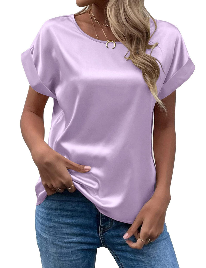 Solid Color Fashion Personalized Women's T-shirt