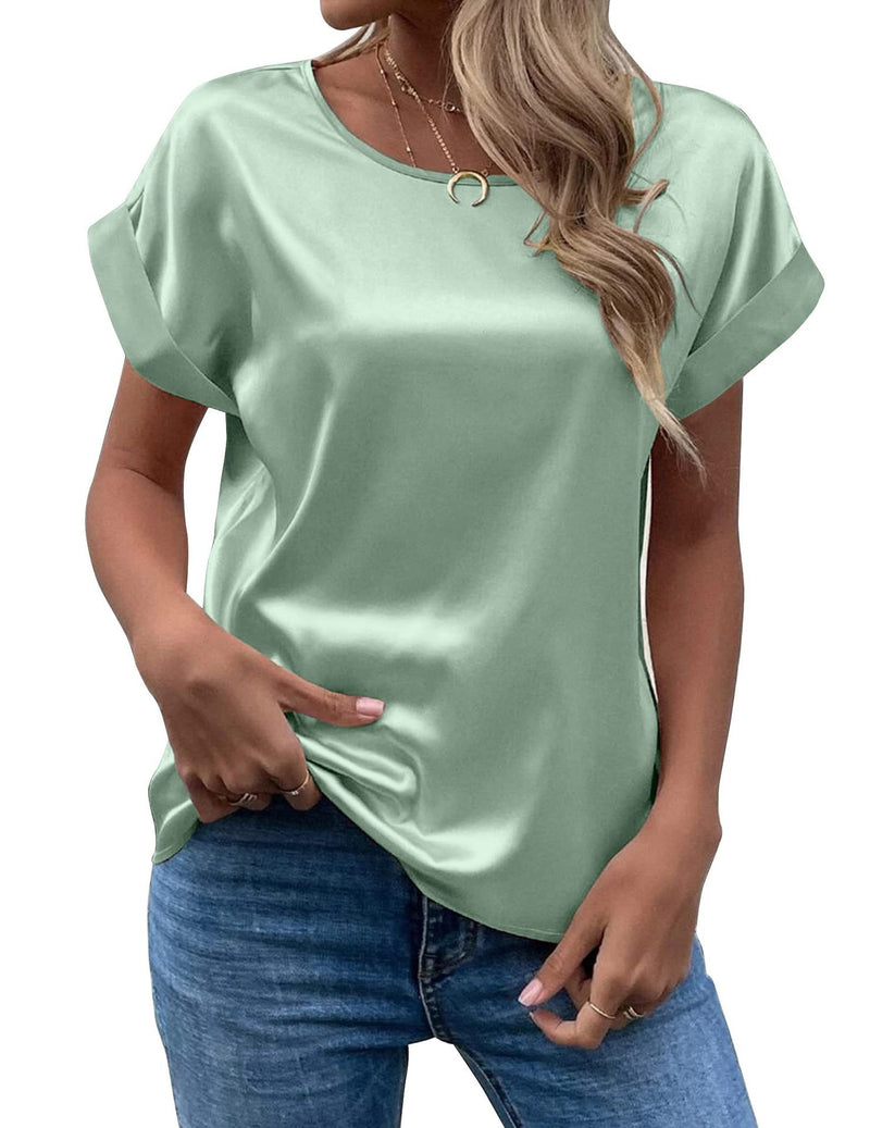 Solid Color Fashion Personalized Women's T-shirt