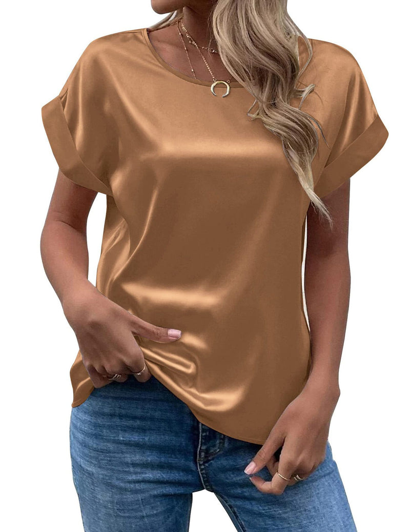 Solid Color Fashion Personalized Women's T-shirt