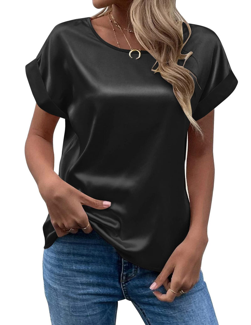 Solid Color Fashion Personalized Women's T-shirt