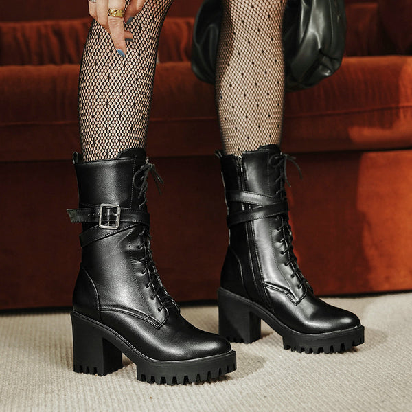 Women's Super-high Heel Martin Boots