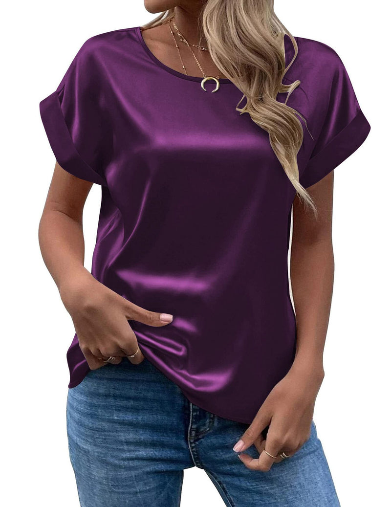 Solid Color Fashion Personalized Women's T-shirt